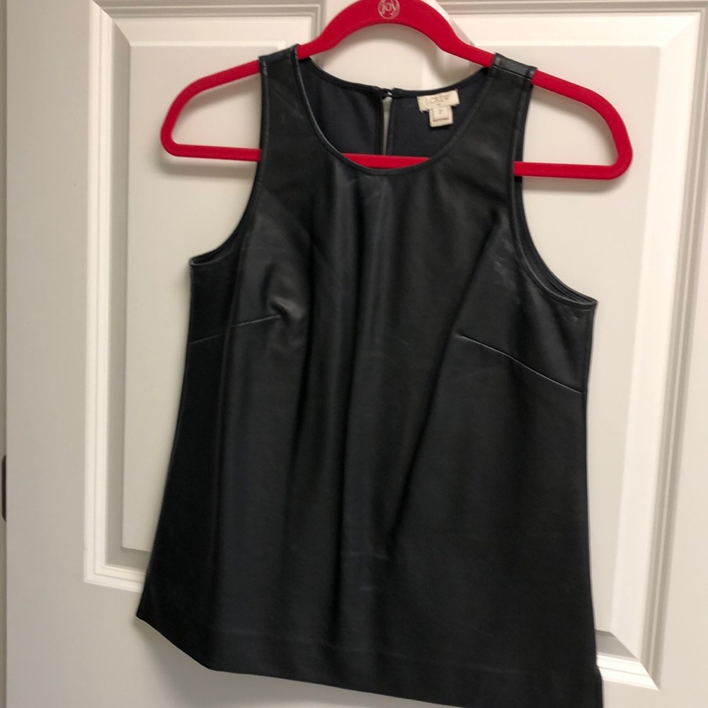 J Crew Leather Top